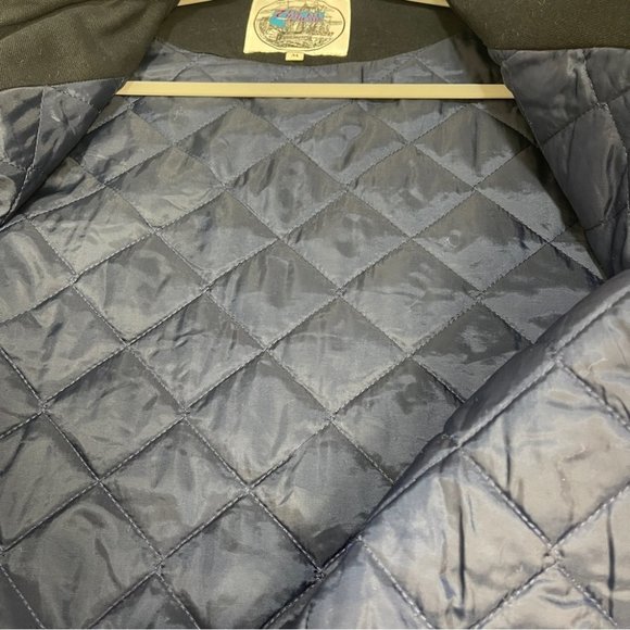 7 For All Mankind Navy Blue Insulated Jacket M Full Zip - Picture 6 of 11